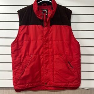 Timberland Mount Welch puffer vest with brown corduroy men’s extra large‎